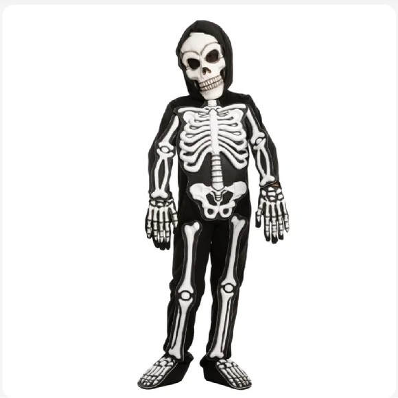 NWT Spooktacular Creations Fierce 3D Skeleton Halloween Costume Kids Sz (5-7 yr) - Picture 3 of 10
